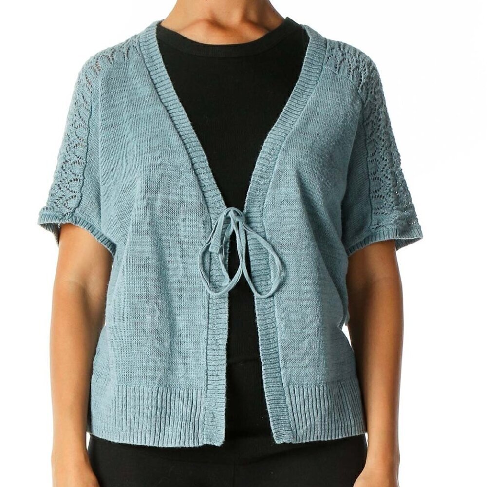 Van Heusen Blue Knitted Cardigan